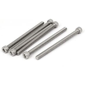 uxcell® M6 x 90mm Thread 304 Stainless Steel Hex Socket Head Cap Screw Bolt DIN912 6pcs