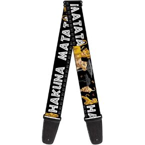 Buckle-Down Guitar Strap - Lion King Simba & Nala HAKUNA MATATA - 2" Wide - 29-54" Length