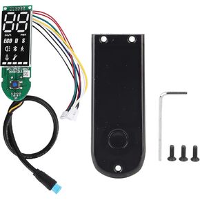 Electric Scooter Controller Control Board, Scooter Digital Display Dashboard with Panel Cover for Ninebot MAX G30 Electric Bicycle