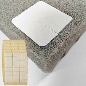 60 Pcs Double Sided Tape Squares for Acoustic Foam or Panels, Heavy Duty Removable Mounting Tape Strong Adhesion with Tear Strip Easy to Install for Soundproofing Panels