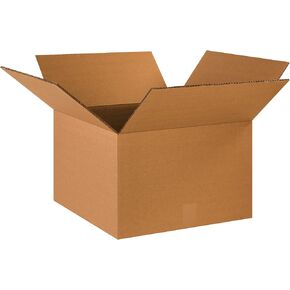 Partners Brand PHD181812DW Double Wall Boxes, 18"L x 18"W x 12"H, Kraft (Pack of 10)