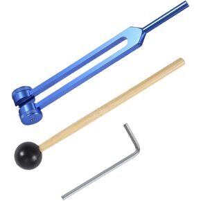 1 Set Ear Tuning Fork Harmoniums Tuning Fork Meditation 528 Hz Tuning Fork Chakra Tuning Forks Guitar Accessory Nerve Sensory Testing Tool Aluminum Alloy Instrument Wood