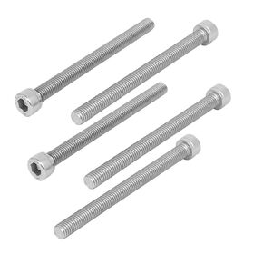 Uxcell M10 x 120mm 304 سداسية من الفولاذ المقاوم للصدأ مقبس غطاء الرأس DIN912 5 قطعة