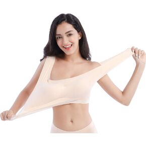 FEOYA Sports Bras for Women Seamless Daily Bras Soft Comfy Wireless Sleep Bras