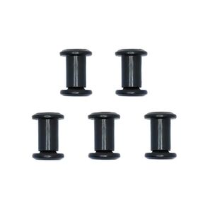 Screw Post Fit for 5/16 inch(8mm) Hole Dia, Male M6x100mm Female 12mm Hex Drive Binding Bolts for Leather Wood Furniture, Carbon Steel Black 5 Sets