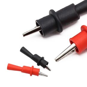 1pair Alligator Clip, Multimeter Test Lead, CAT III 1000V 10A 20A, Probe Wire Pen Crocodile Clip Universal Cable Tester Wire Tip