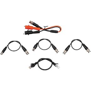 Klein Tools 770-910 Replacement Cable TDR Test Lead Kit with 5 Leads, BNC Connector to Alligator Clips, CAT-6 RJ45 to CAT-6 RJ45