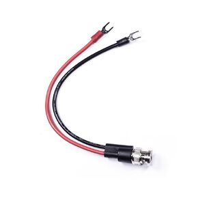 BNC Test Leads, BNC (F) Jack to Spade Lugs, Test Lead Breakout Cable for Multimeter, 5A Current Rating, 1 Pack