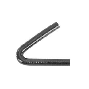 HPS HTSEC135-100-BLK High Temp 4-ply Reinforced Silicone 135 Degree Elbow Coupler Hose, 1" ID, 5mm Wall Thickness, 5" Leg Length on each side, Black