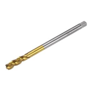 uxcell Metric Spiral Flute Taps, M10 x 1.5 H2 Thread 130mm Extra Long Screw Threading Tap, Titanium Coated Machine Tapping Tools for Machinist Repair