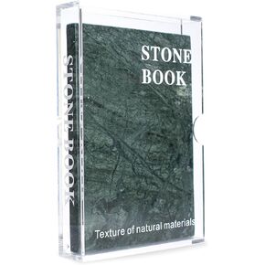 Decorative Marble Stone Books Home Library Decor, Unique Faux Book Shelf Decor, Modern Minimalistic Room Decor, Fake Books for Coffee Table Decoration, Cabinet Shelf Decor Aesthetic, Green