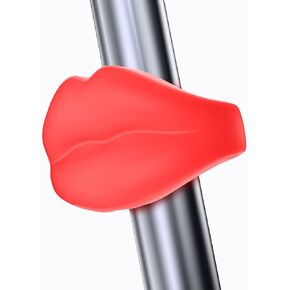 Volo Mmm Lip Shape Bike Rechargeable Tail Lights for Night Riding Fun Bicycle Decorations Skateboard Scooter Bmx Accessories Kids Gift Soft Lights Led Flashing Mtb Rear Safety Cycling Silicone