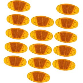 16pcs Bicycle Spoke Lights Plastic Wheels BMX Bicycle Decked Accessories BMX Wheels Bike Safety Warning Spoke Road Bike Reflectors Safe Warning Device Safety Warning Light PVC Bike