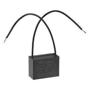 uxcell Ceiling Fan Capacitor CBB61 4.5uF 250V AC 2 Wires Metallized Polypropylene Film Capacitor 38x29x18mm for Electric Fan Pump Motor Generator