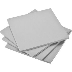 uxcell Grey EVA Foam Sheets 10 x 10 Inch 10mm Thickness for Crafts DIY Projects, 4 Pcs