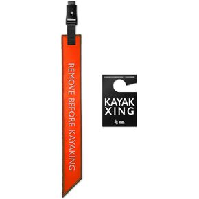 Gearlab Kayak Safety Flag, Safety Travel Flag for Kayak Canoe SUP Towing Truck Vehicle Safety Accessories Kit (Vivid Orange)