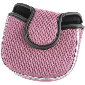 Andux Mesh Mallet Putter Cover Golf Putter Head Covers Pink, Square MT/TG14