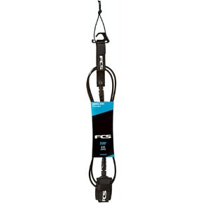 FCS Comp Surfboard Leash - Black - 5'
