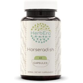 Horseradish 60 Capsules, 500 mg, Horseradish (Armoracia rusticana) Dried Root (60 Capsules)