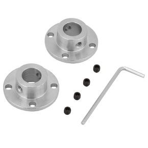 2pcs Flange Coupler, M4 Flange Coupling Motor Shaft Coupler Connector ID 12mm OD 18mm Used to Couple Electric Motors