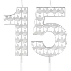 Blcak 11th Birthday Candles,Diamond Design 3D Number 11 Birthday Candle,Happy 11th Birthday Cake Topper Decorations for Girls Boys Women Men Birthday Anniversary Wedding Party Celebration Supplies