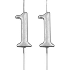 11th & 1st Birthday Candles, Blue Number 11 1 Candle for Cake, Happy Birthday Cake Topper Decoration for Birthday Anniversary Celebration Party Supplies