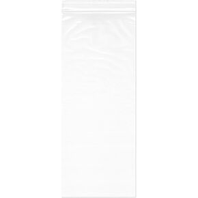 Plymor 6" x 15" (Pack of 100), 2 Mil Zipper Reclosable Plastic Bags