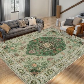 5x7 Area Rug Vintage Rugs for Living Room Soft Indoor Carpet Cozy & Fluffy Accent Rug Non-Slip Non Shedding & Machine Washable Area Rugs for Bedroom Dining Room Office Nursery,Blue