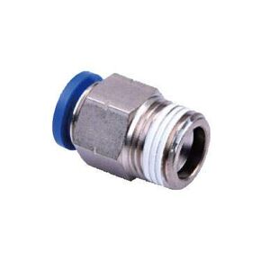 10 Pcs Male Straight Connector Tube OD 1/4"(6mm) X NPT 1/4 PU Air Push in Fitting