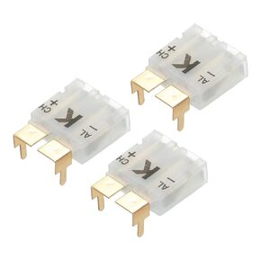 MECCANIXITY 3pcs K Type Thermocouple Wire Connectors Plug Adapter High Temperature 220°C(428°F) for Thermocouple Sensor Probe with 3 Stands White