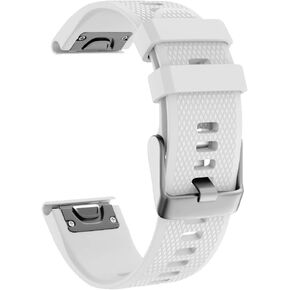 ISABAKE Compatible Fenix 5 Plus Band 22mm Soft Silicone Watch Strap for Fenix 5/Fenix 6/Fenix 6 Pro/Approach S60/Forerunner 935/Forerunner 945/Quatix 5 Smartwatch Wristbands