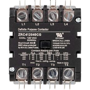 كاناماكس بريميوم 4 أقطاب موصل 40 أمبير 120 فولت تيار متردد مناسب تمامًا مع المرحلات، مكيف الهواء، مضخة الحرارة، أنظمة التبريد in Kuwait