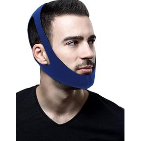 جهاز ضغط المجرى الهوائي الإيجابي المستمر، مضاد للشخير، حل للشخير قابل للتعديل/مساعدة على النوم للرجال والنساء، أشرطة ذقن للشخير، أجهزة، مزيد من التنفس للأنف (أزرق) in Kuwait