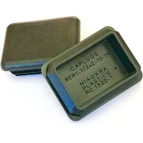 (Pack of 4) CAPLUGS, USA Make - 1 1/2" x 2" - 10-14 Ga Tube Insert | Snap in Rectangular Cap Plugs 1.5 X 2 Inch | Fence Post Pipe Inserts - Fitness Equipment End Caps. by SBD.
