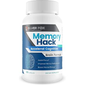 Memory Hack - Acceleral Cognitive Brain Formula - Support Mental Endurance and Focus - with Taurine & Other Powerful Natural Ingredients - Nootropic Brain Booster