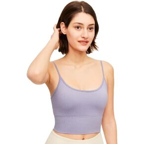 OHYOGA Women Padded Sports Bra Fitness Workout Running Shirts Yoga Tank Top YLV3M309
