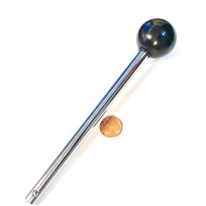 Quick Release Pin, Tensile - 3/8" Dia 4-1/4" Locking Space | Universal Weight Stack Replacement PIN - Detent PINS w/ Round Knob - Heavy Duty Chrome Plated Steel Shaft