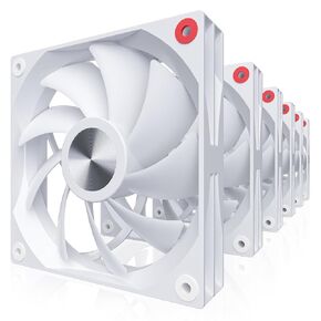 DS Black 120MM PC Case Fans, 37CFM High Performance Cooling, 19.89dBA Low Noise, Hydraulic Bearing for Computer Case Full Tower Mid Tower (6Pack PC Fan Kit)