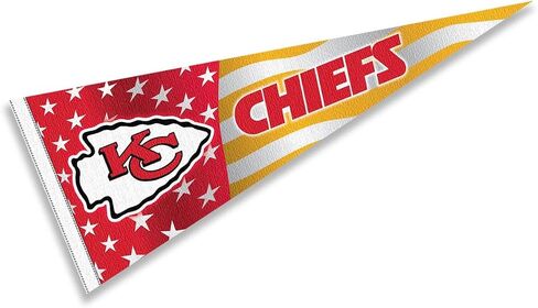 Kansas City Chiefs Nation USA Americana Stars and Stripes Pennant Banner Flag in Saudi Arabia