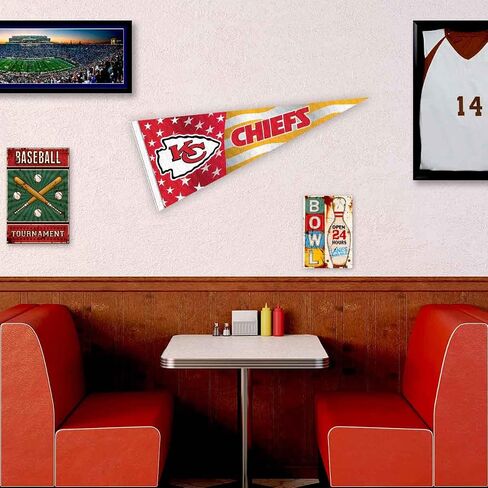 Kansas City Chiefs Nation USA Americana Stars and Stripes Pennant Banner Flag in Saudi Arabia