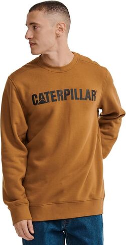 CAT Caterpillar Men s Logo Crew-Neck Sweatshirt in Saudi Arabia