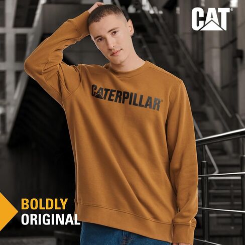 CAT Caterpillar Men s Logo Crew-Neck Sweatshirt in Saudi Arabia