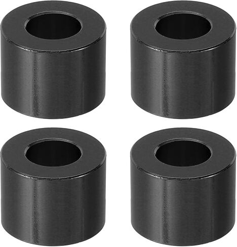 PATIKIL M8 Aluminum Spacer, 4 Pcs Metal Spacers Aluminum 8.2mm ID x 16mm OD x 12mm L Aluminum Spacer Screw Standoff Round for 1/3in or M8 Screw Bolts, Black in Saudi Arabia