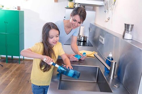 Unger Sink & Dish Scrub Brush – Kitchen Scrub Brush, Dish Washing Scrubber, Small Cleaning Brush, Kitchen Cleaning Supplies, Non-Scratch Bristles, Glassware, Pots, Pans, Tumblers, Drains & Disposals in Saudi Arabia