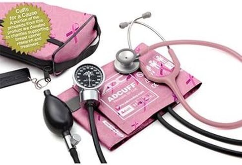 ADC 778-603-11ABD Pro's Combo III Professional Adult Pocket Aneroid/Clinician Scope Set with Prosphyg 778 Blood Pressure Sphygmomanometer, Burgundy in Saudi Arabia