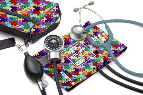 ADC 778-603-11ABD Pro's Combo III Professional Adult Pocket Aneroid/Clinician Scope Set with Prosphyg 778 Blood Pressure Sphygmomanometer, Burgundy in Saudi Arabia