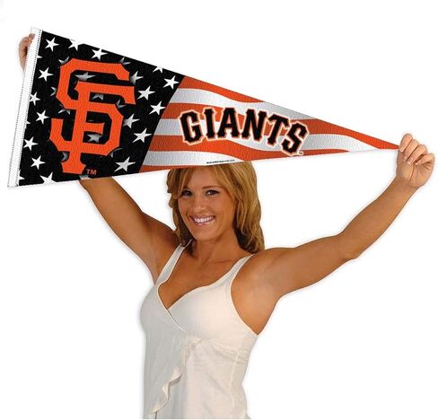 Giants Nation USA Stars and Stripes Pennant Full Size Pennant Flag in Saudi Arabia