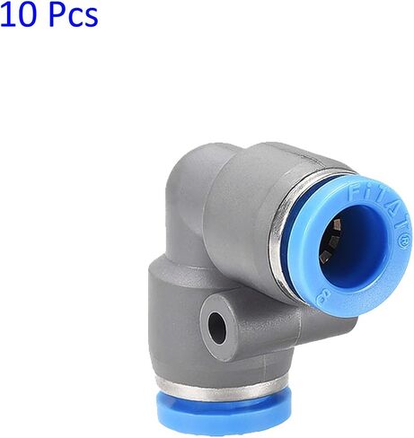 2 Pack Pneumatic Air Elbow - 90 Degree Push to Connect Air Fittings Quick Connect, Apply to Pipe Connection (14mm OD, Grey) in Saudi Arabia
