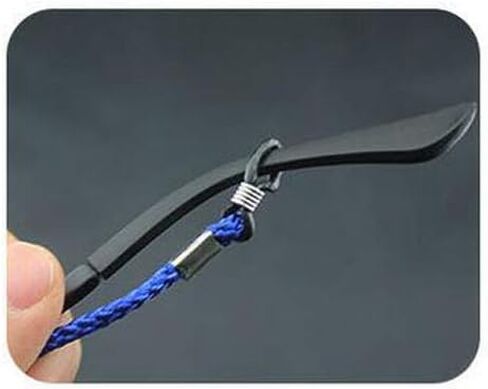 12 قطعة النظارات الملونة النايلون مضفر سلسلة الرقبة حزام سلسلة الحبل نظارات القراءة نظارات حبل حامل نظارات الحبل التجنيب in Kuwait