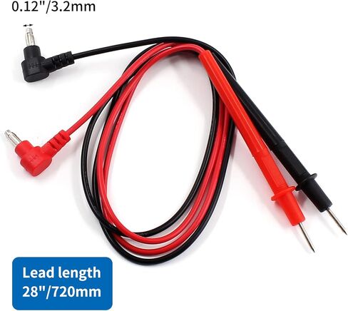 2 قطعة 28 "/78 سنتيمتر طويل متعدد التحقيق اختبار كابل رصاص ، الموز موصل قابس أسود أحمر 1000 فولت in Kuwait